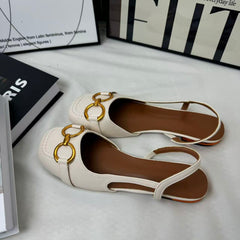 Metal Horse Bit Buckle Platform Heels PinTow