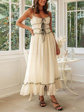 Elegant Off-Shoulder Strap Patchwork Dress Newgew Dresses