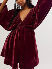 Portia Velvet Mini Dress Newgew Dresses