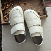 Women Handmade Retro Leather Flat Casual Shoes Newgew Shoes