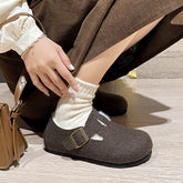 Women Retro Minimalist Flat Soft Casual Shoes Newgew Shoes