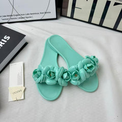Camellia Flower One-Piece Shoes PinTow