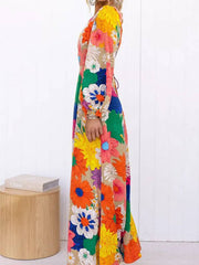 Printed Lace Backless Resort Dress Newgew Dresses