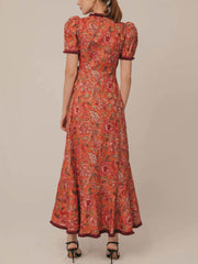 Bohemian Vintage Midi Dress Newgew Dresses