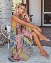 V-neck Printed Camisole Dress Newgew Dresses