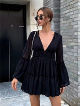 V-neck Chiffon Beach Dress Newgew Dresses