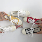 Women's Semi Spring Vintage Style Cloth Canvas Shoes Newgew
