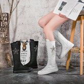 Women's Long Five-pointed Star Pattern Dancing Boots Newgew
