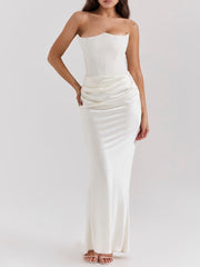 Ivory Strapless Corset Dress Newgew Dresses