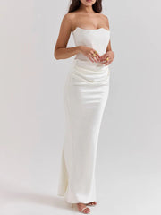 Ivory Strapless Corset Dress Newgew Dresses