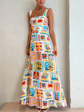 Graffiti Strap Tube Top Lace Maxi Dress Newgew Dresses