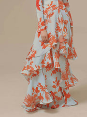 Irregular Long Dress With Ruffles Newgew Dresses
