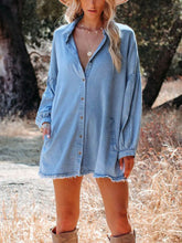 Indigo Denim Mini Dress Newgew Dresses