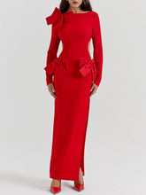 Red Bow Maxi Dress Newgew Dresses