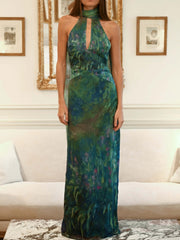 Monet maxi Dress - Irises Newgew Dresses