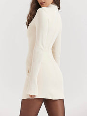 Vintage Cream Mini Dress Newgew Dresses