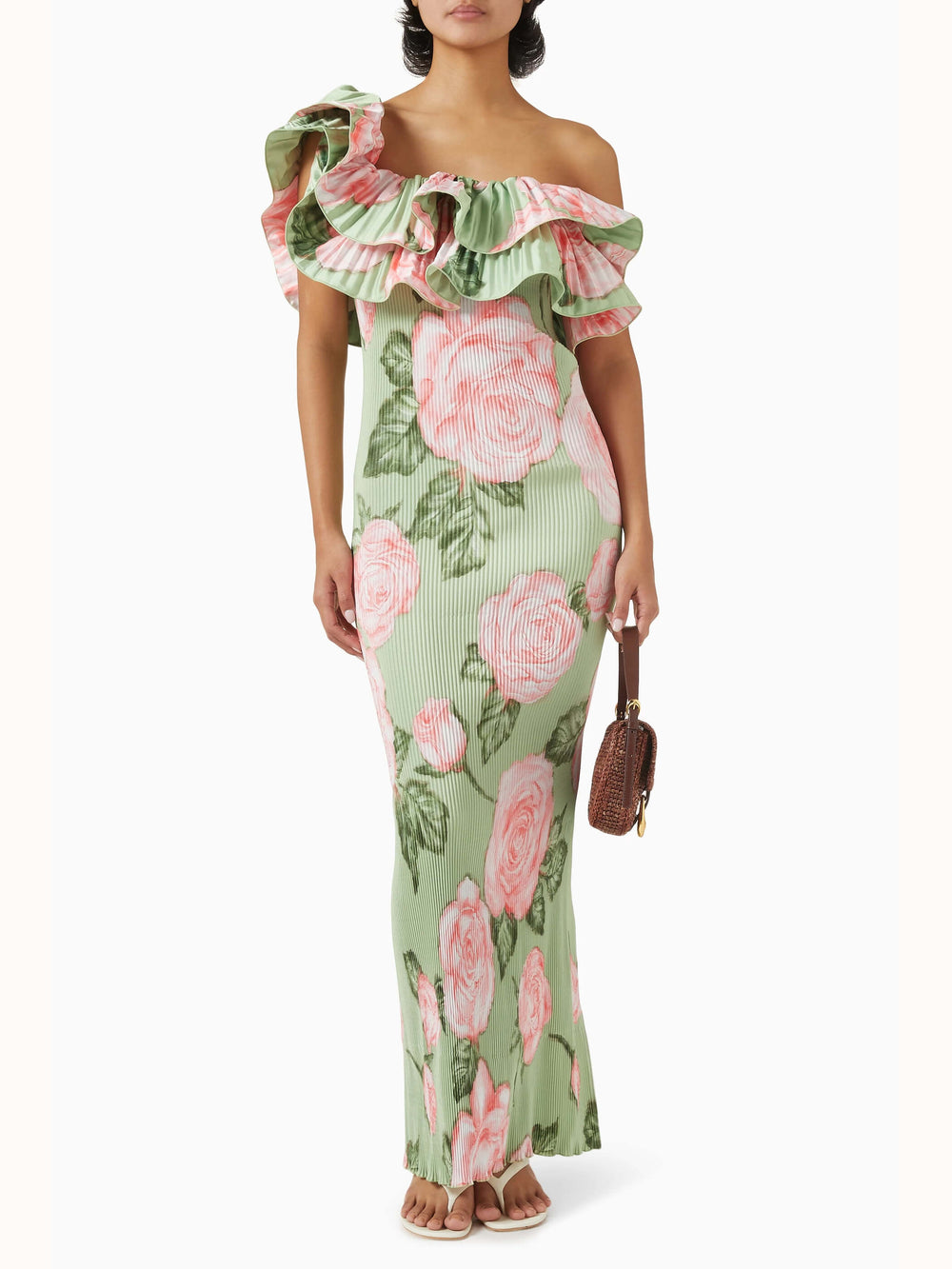Premiere Pleated One-shoulder Gown Newgew Dresses