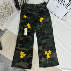 Star-Print Camouflage Utility Jeans PinTow
