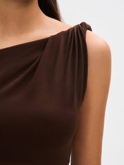 Espresso Sisal Mesh Maxi Dress Newgew Dresses