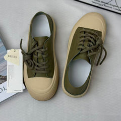 Green Chunky-Soled Casual Shoes PinTow