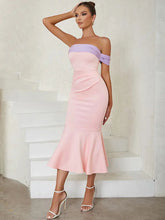 Colorblock Mermaid Bandage Dress Newgew Dresses