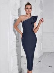 One-Shoulder Bodycon Evening Dress Newgew Dresses