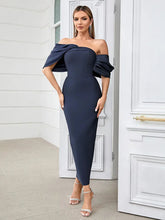 Pleated Bodycon Evening Gown Newgew Dresses