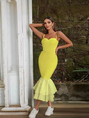 Vintage Square Neck Bodycon Dress Newgew Dresses