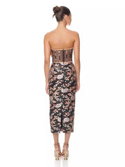 Chic Strapless Backless Tie-Back Dress Newgew Dresses