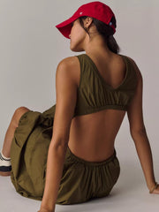 Daily Practice Fastpack Bubble-Hem Midi Dress Newgew Dresses
