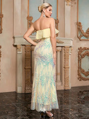 Strapless Sequin Bodycon Dress Newgew Dresses