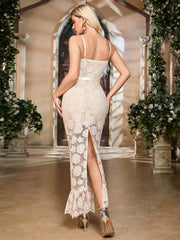 Lace Floral Cut-Out Dress Newgew Dresses