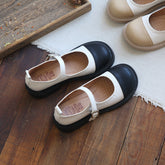 Women Retro Patchwork Mary Jane Casual Shoes Newgew Shoes