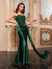 Strapless Sequin Backless Dress Newgew Dresses