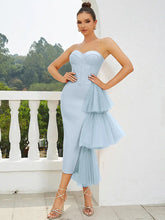 Strapless Lace Split Bandage Dress Newgew Dresses