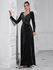 Graceful Long Sleeve Evening Gown Newgew Dresses