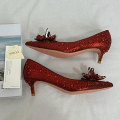 Pointed-Toe Stiletto Bridal Heels PinTow