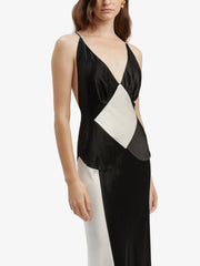 Black Ivory Contrast Maxi Dress Newgew Dresses