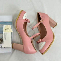 Color-Block Burnout T-Strap Sandals PinTow