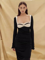 Fashion Strapless Long Sleeve Dress Newgew Dresses