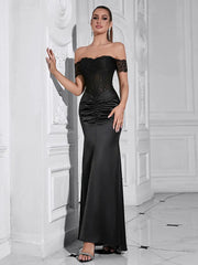 Elegant Off-Shoulder Mermaid Gown Newgew Dresses