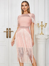 Mesh Fringe Bandage Dress Newgew Dresses