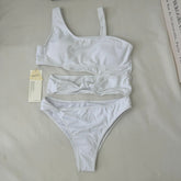 Patchwork Hollowed-Out One-Piece Top PinTow