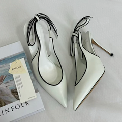 Ankle-Strap Stiletto Sandals With Closed Toes PinTow