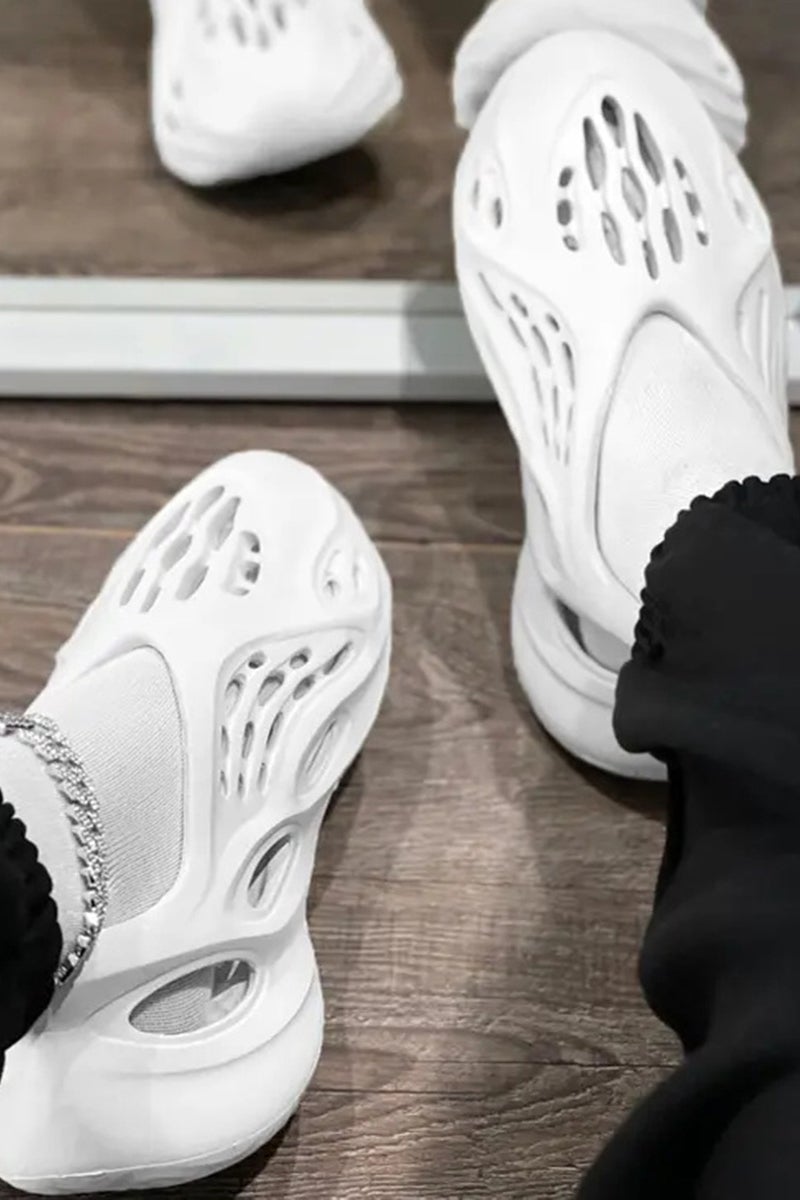 Solid Anti-skid Hollow-out Flat Shoes NewGew