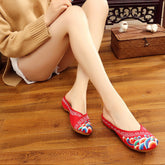 Style Retro Walking In The Waves Canvas Shoes Newgew
