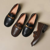 British Style Fashion Leather Loafers For Women Newgew Shoes