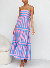 Laina Dress PINK/BLUE Newgew Dresses