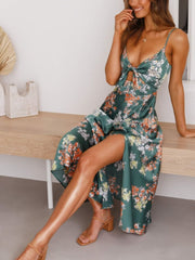 Dreamers Midi Dress - Green Floral Newgew Dresses