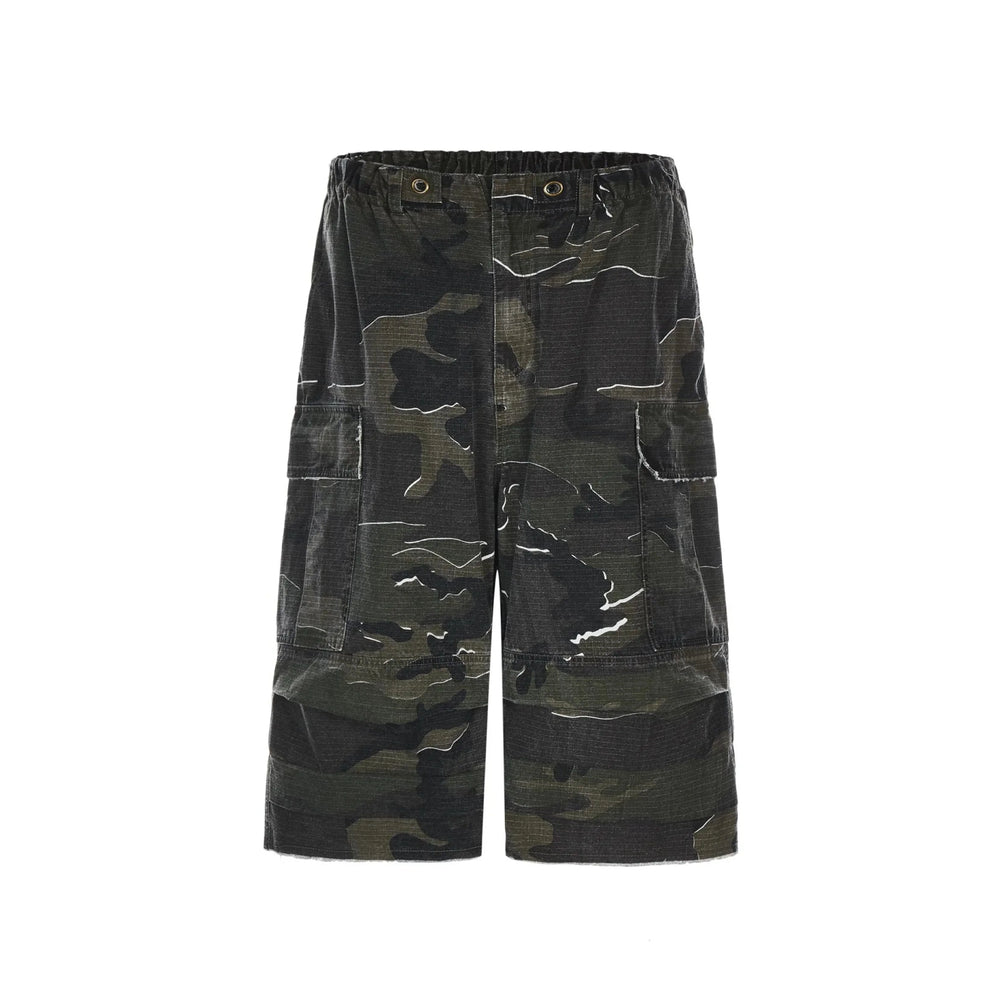 MADE EXTREME Long Length Camo Cargo Shorts Newgew